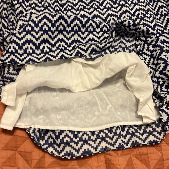 Gap Chevron Cotton Maxi Dress Size Large - Picture 7 of 11